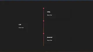 Create Timeline Design For Website Using HTML & CSS | Responsive Web Design
