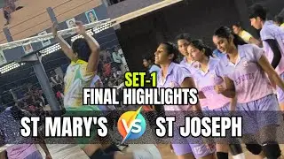 🔥First Set Thriller! St. Joseph’s College Irinjalakuda Dominates St. Mary’s |Inter Zone Finals 25 🏆