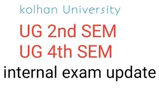 KU internal exam notification 2nd&4 semester