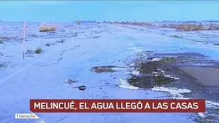 Melincué, el agua llegó a las casas
