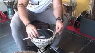 Changer une peau de derbouka - Etape 2: L'installation