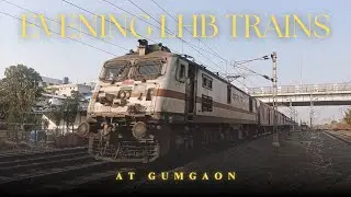 Evening LHB Trains storming through Gumgaon at MPS!