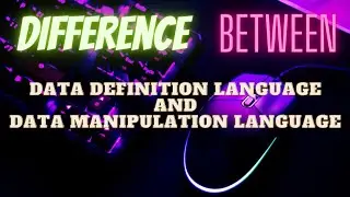 Difference Between DDL(Data Definition Language) And DML(Data Manipulation Language) || Class 12