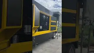 Tewatt 1420CFM 35bar large-scale drilling air compressor is being tested #aircompressor#Tewatt