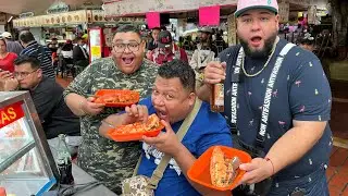 Probando TORTAS AHOGADAS Mercado SAN JUAN DE DIOS GDL.