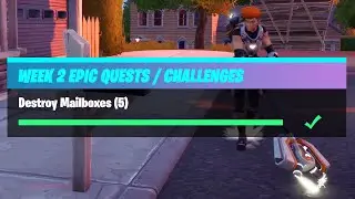 Destroy Mailboxes (5) - Fortnite Week 2 Challenges