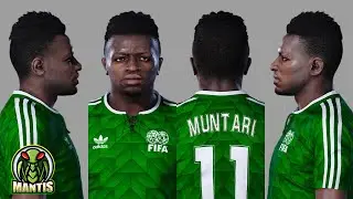 Sulley Muntari 2015 face By Junior Mantis for PES 2021 PC [ONLY PC/SOLO PC]