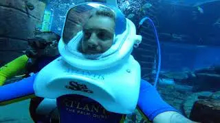 Sharks Safari in Dubai Atlantis - 10 meters Underwater