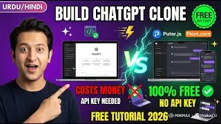 Build Your Own ChatGPT Clone FREE in 2026 - No API Key Needed | Puter.js Tutorial Urdu Hindi