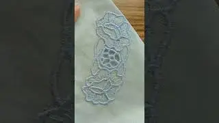 Sewing Machine Cutwork #sewingmachine #cutwork #flower #sewingmachineworkshop