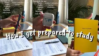 How I GET PREPARED TO STUDY? | Study Tips | Read the description!