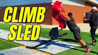 Offensive/Defensive Line Blocking Drills with the Climb Sled by Rae Crowther Co.