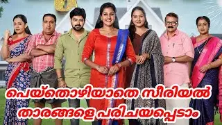 പെയ്തൊഴിയാതെ സീരിയൽ താരങ്ങളുടെ പേരുകൾ | peythozhiyathe serial actor actress name | suryatv