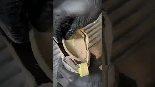 Person makes muddy sneakers look brand new again!