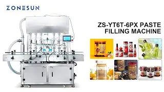How To Use 6 Nozzles Servo Motor Paste Filling Machine With Feeding Pump