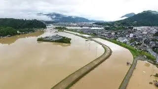 2018/07/07愛媛県大洲市西大洲地区の水害状況
