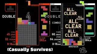 [TETR.IO] INSANE SURVIVAL against 5 Perfect Clears