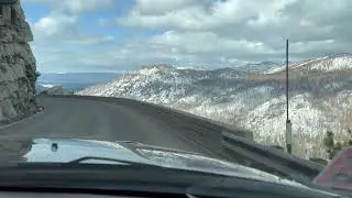 Driving over Echo Summit, CA