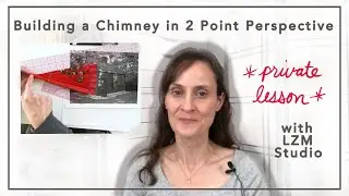 Building a Chimney in 2 Point Perspective