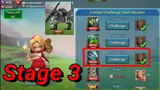 Lords mobile limited challenge dark disaster stage 3