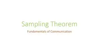 Sampling Theorem | Using MATLAB - Simulink