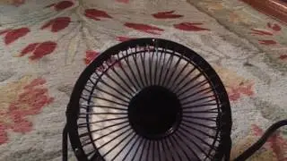 (Unboxing and Demonstration) Mainstays black mini metal fan.