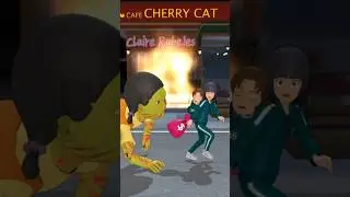 Zombie Zombie Run 🧟 SAKURA SquidGame #sakuraschoolsimulator #shorts #sakura #ytshorts
