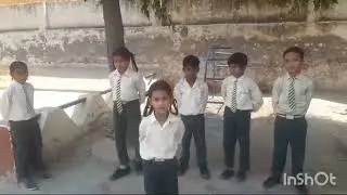 Red cross day celebration activity by little kids 