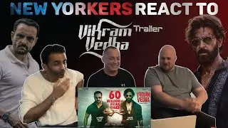 Vikram Vedha Official Trailer Reaction by New York Americans | Hrithik Roshan, Saif Ali Khan