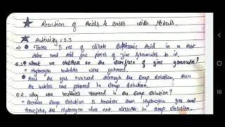 when acids react with metals || explanation of activity 2.3 || class 10 chemistry chapter 2 ||