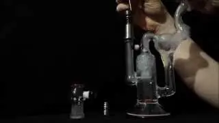Colie Glass Gridded Stemline Recycler and Domeless Rascal OG Shatter Dabs - HD 1080/HQ Sound