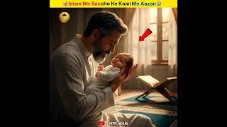 Adhan in the ears of children in Islam 😱 #shorts