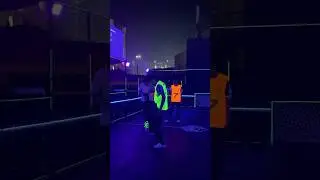 Freestyle skills at neon football | Kurzan Freestyle