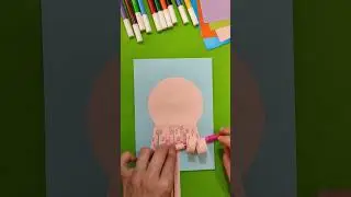 Funny paper Octopus 🐙 #tutorial #craft #papercraft #activities #creative #ideas #octopus #animals