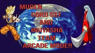 MUGEN Goku SSJ (Vs Style) And Inuyasha (Pots) Longplay!!