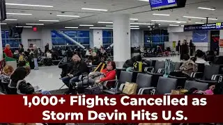 US airlines cancel over 1,000 flights due to winter storm Devin