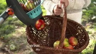 GARDENA fruktuppsamlare - ett roligt och smidigt s&auml;tt att plocka fallfrukt