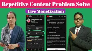 Repetitive Content Youtube | Your channel is not currently able to earn | Start Appeal Youtube