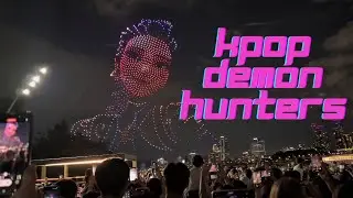 KPop Demon Hunters Drone Show in Seoul, Korea🇰🇷