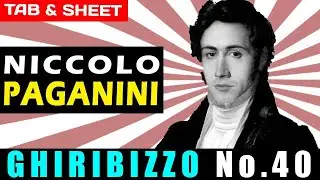 Ghiribizzo No 40 by Niccolo Paganini | Detailed Guitar Tab, Sheet Music, & MIDI Tutorial