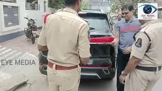 Police checking at Jublihills || due to election code
