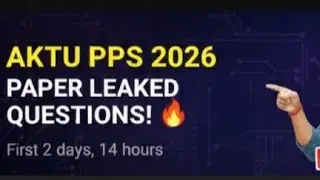 Ab PPS mein Back nahi aayegi! AKTU PPS Previous Year Paper Discussion 🎯 | B.Tech 1st Year