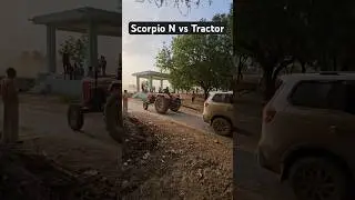 Scorpio N vs Tractor (Swaraj 855) Tug of war #shorts #shortvideo