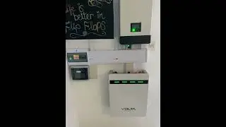 5kw Luxpower inverter and Volta battery Lithium 5.12kwh,51.2v,100ah installed and running,