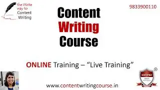 How to learn Content Writing Course Online?