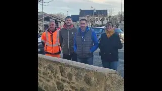 Des stagiaires d&rsquo;Eclis ont r&eacute;nov&eacute; le mur de l&rsquo;enclos paroissial de Tr&eacute;gon