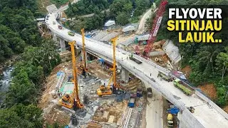 LIVE !!! UPDATE TERKINI PEMBANGUNAN FLYOVER SITINJAU LAUIK, Proyek Terbesar Di Jalur Paling Viral