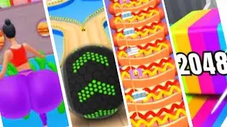 Twerk Race 3D vs Going Balls vs I Want Pizza vs Jelly Run 2048 #64 I Satisfying Mobile Game