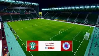 Hibernian vs Rangers | Easter Road | 2020-21 Scottish Premiership | PES 2021