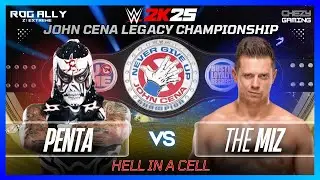 WWE 2K25: Penta vs. The Miz - Hell in a Cell | Full Highlights | ROG Ally Z1 Extreme